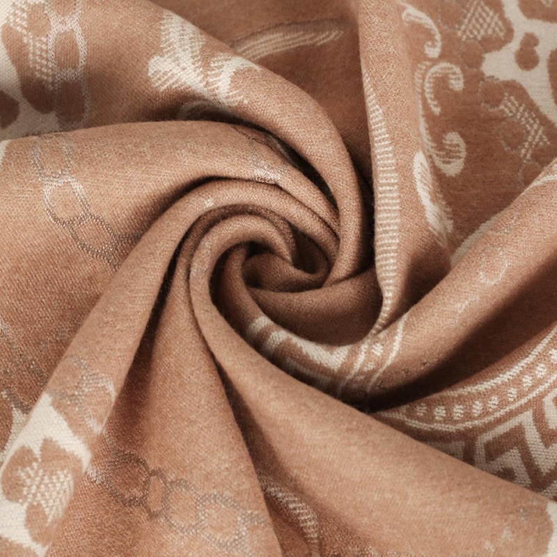 EXTREE Scarfs for Women Pashmina Silky Shawl Wrap for Evening Dressing Blanket Open Front Poncho Cape - Image 4